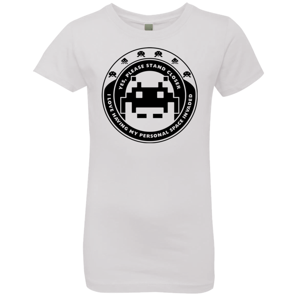 T-Shirts White / YXS Personal Space Invader Girls Premium T-Shirt