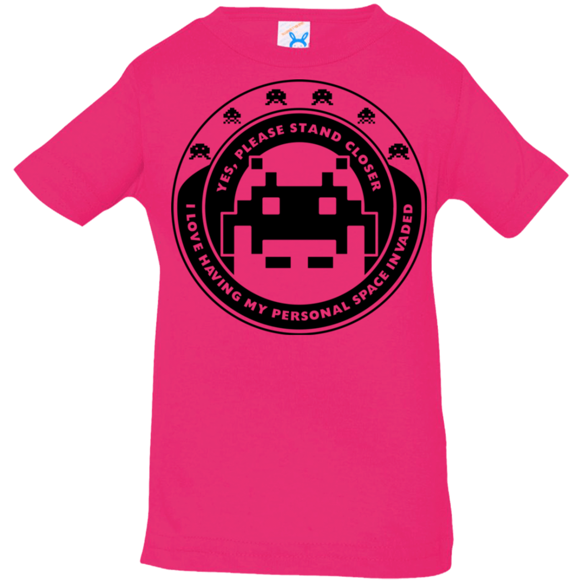 T-Shirts Hot Pink / 6 Months Personal Space Invader Infant Premium T-Shirt