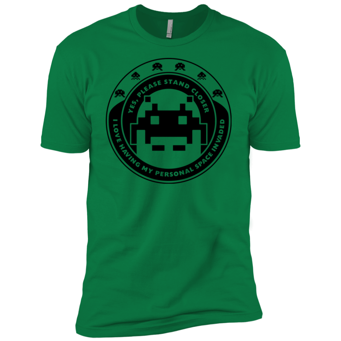 T-Shirts Kelly Green / X-Small Personal Space Invader Men's Premium T-Shirt
