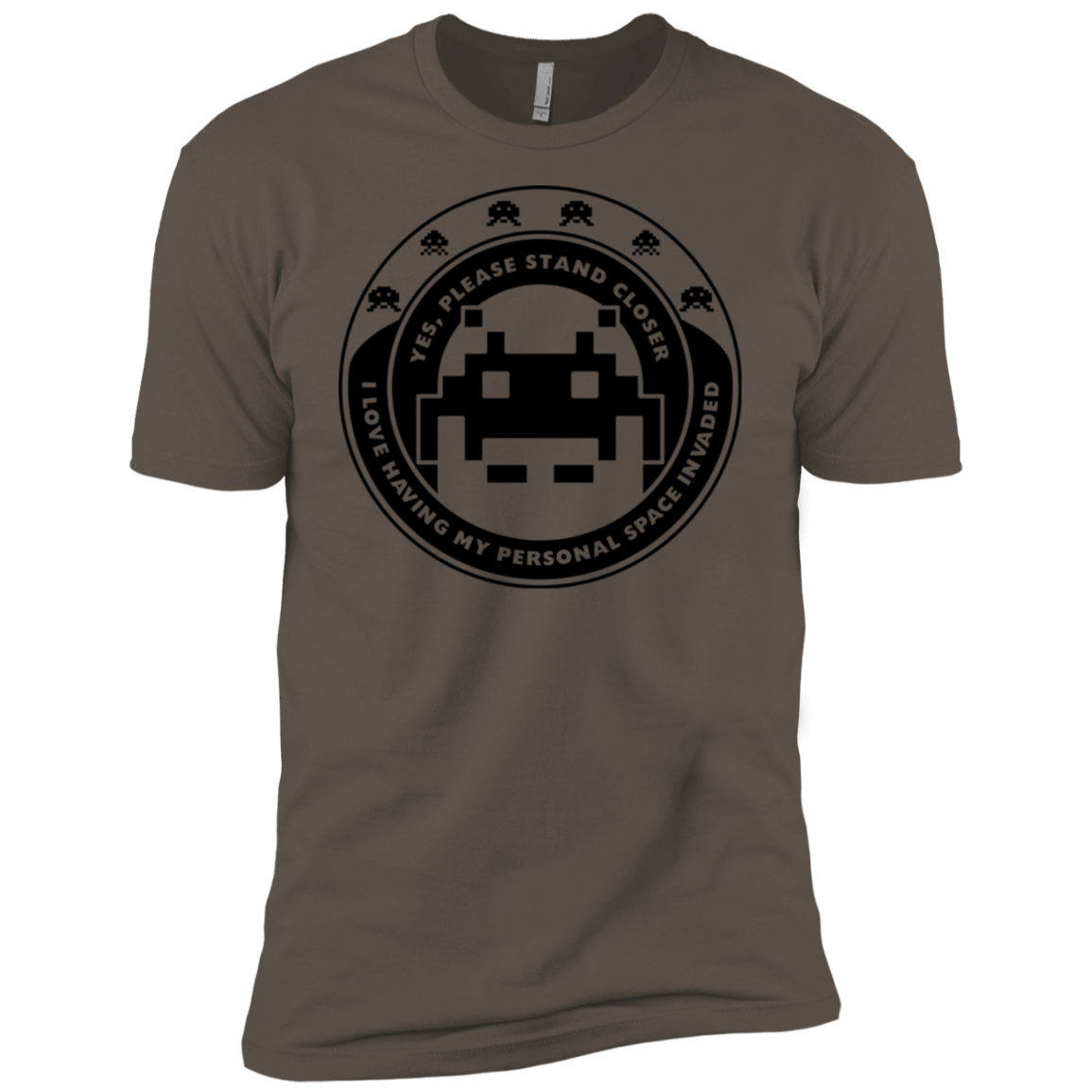 T-Shirts Warm Grey / X-Small Personal Space Invader Men's Premium T-Shirt