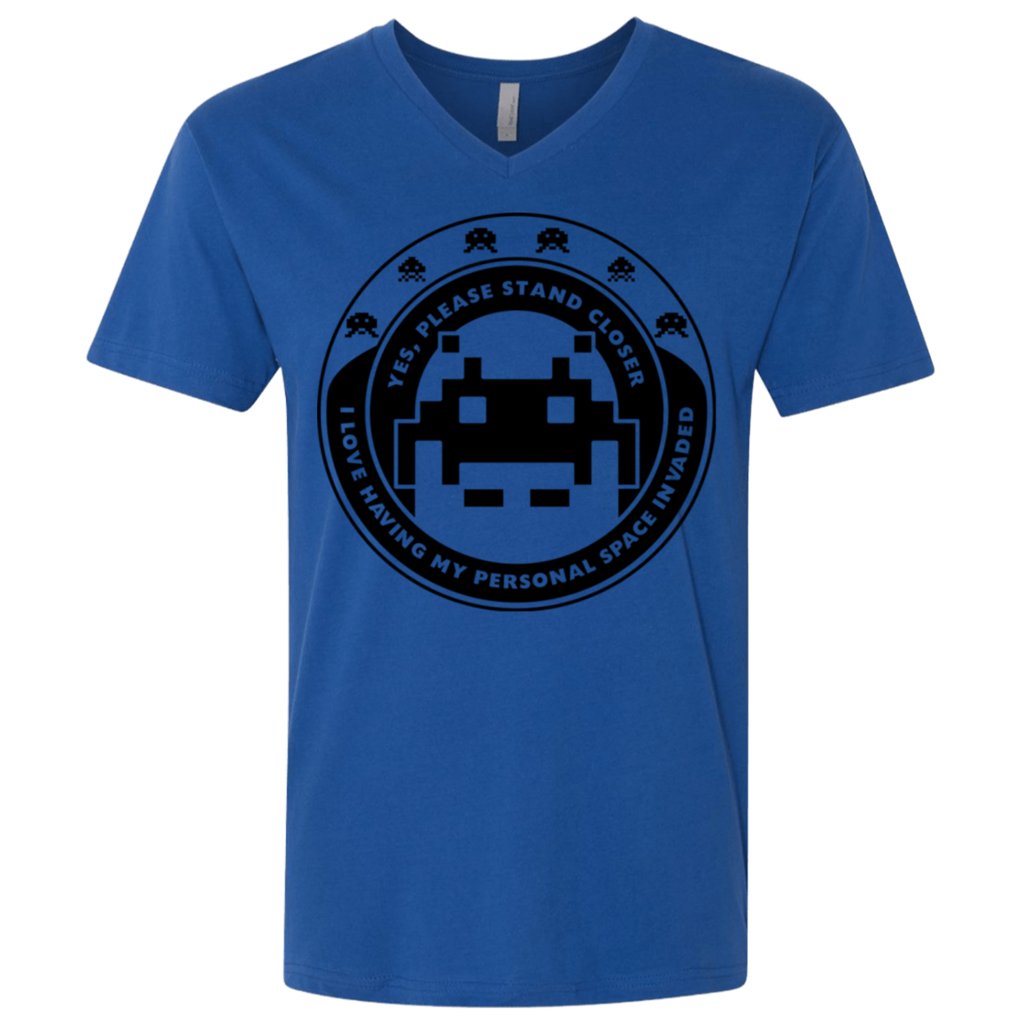 T-Shirts Royal / X-Small Personal Space Invader Men's Premium V-Neck