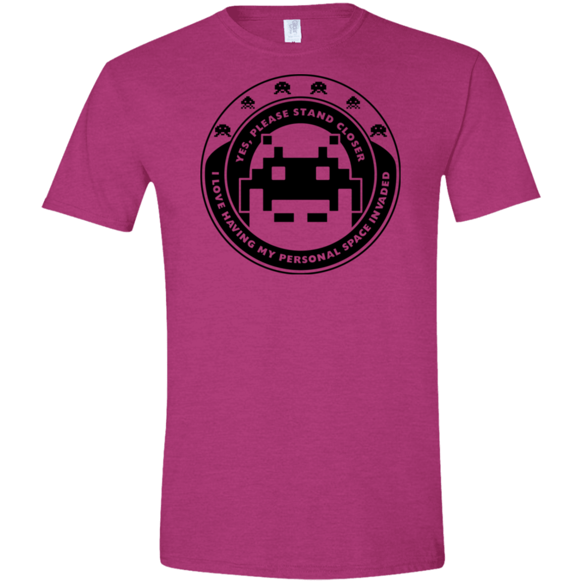 T-Shirts Antique Heliconia / S Personal Space Invader Men's Semi-Fitted Softstyle