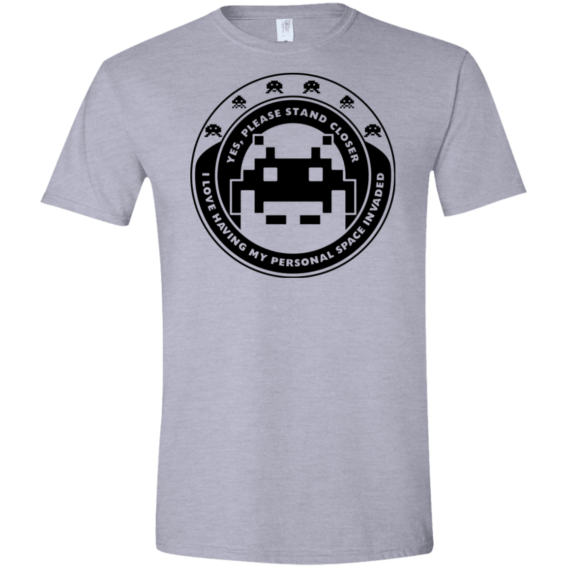 T-Shirts Sport Grey / X-Small Personal Space Invader Men's Semi-Fitted Softstyle