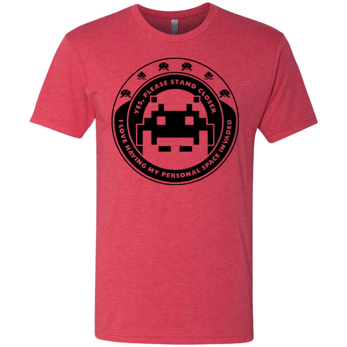 T-Shirts Vintage Red / S Personal Space Invader Men's Triblend T-Shirt