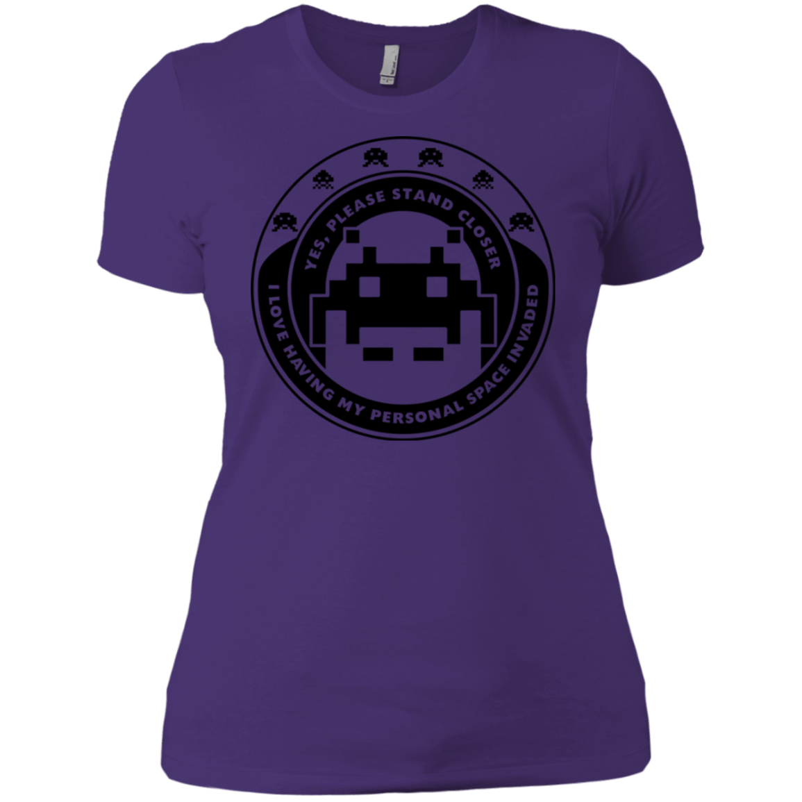 T-Shirts Purple Rush/ / X-Small Personal Space Invader Women's Premium T-Shirt