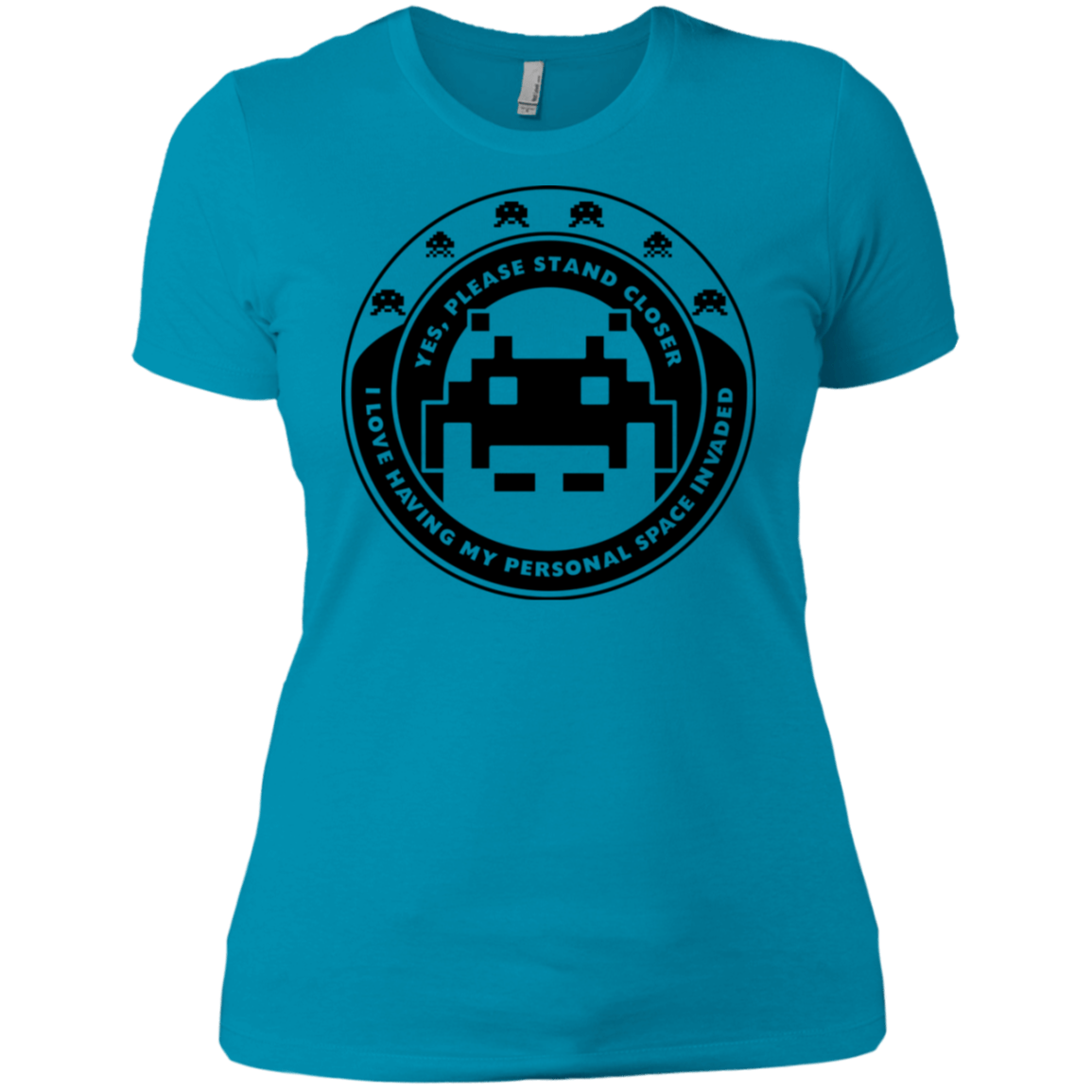 T-Shirts Turquoise / X-Small Personal Space Invader Women's Premium T-Shirt