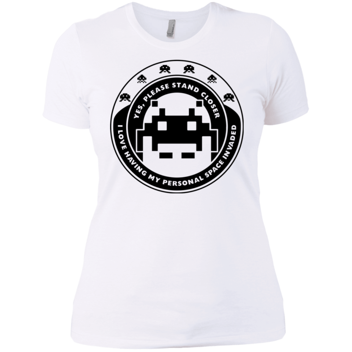 T-Shirts White / X-Small Personal Space Invader Women's Premium T-Shirt