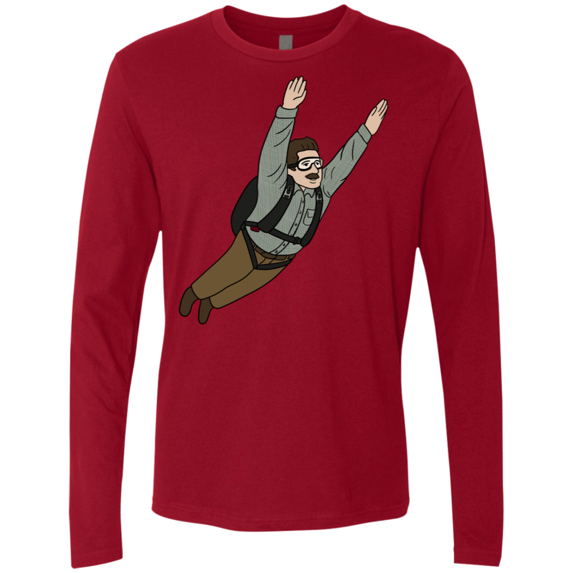 T-Shirts Cardinal / S Peter is my Hero Men's Premium Long Sleeve