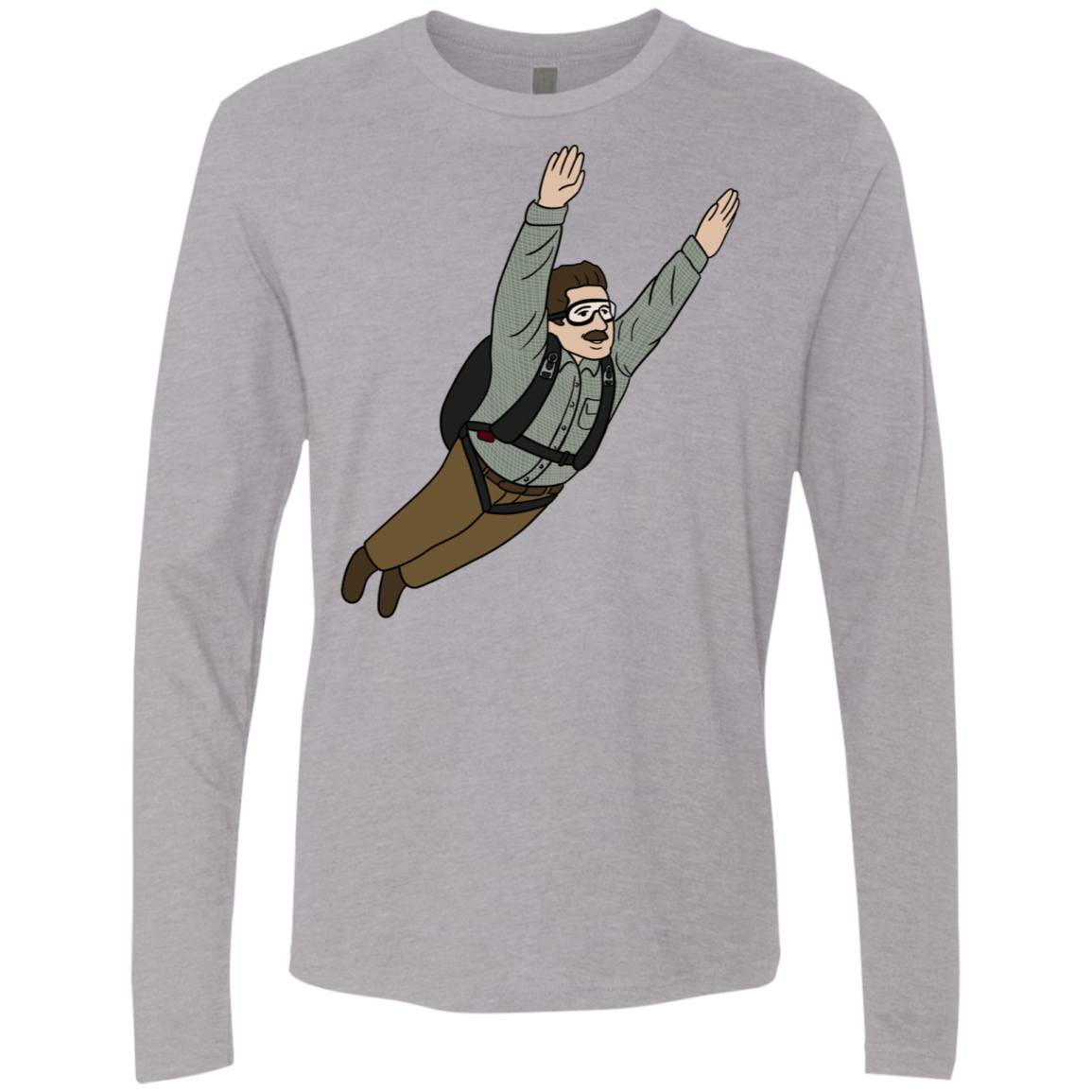 T-Shirts Heather Grey / S Peter is my Hero Men's Premium Long Sleeve