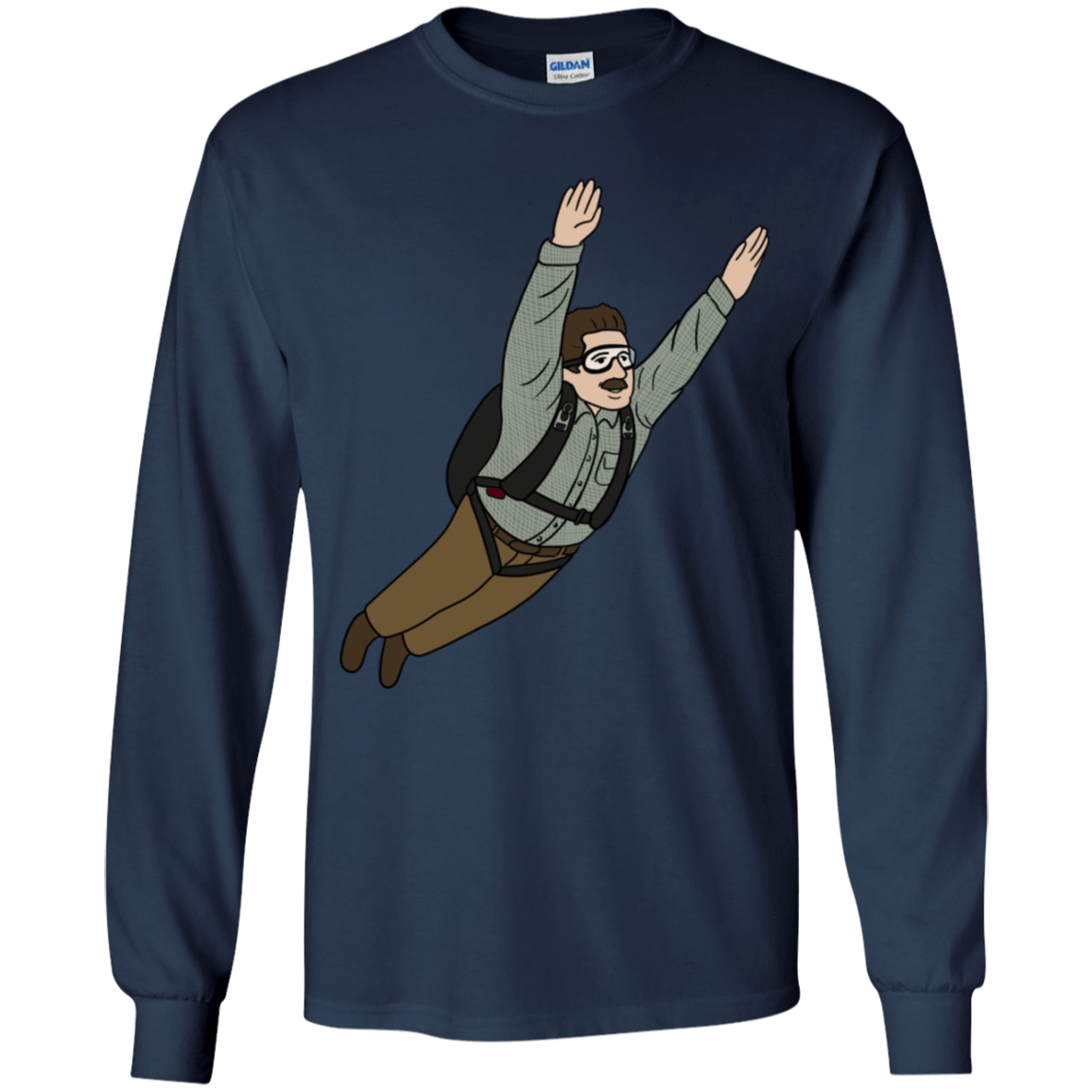 T-Shirts Navy / YS Peter is my Hero Youth Long Sleeve T-Shirt