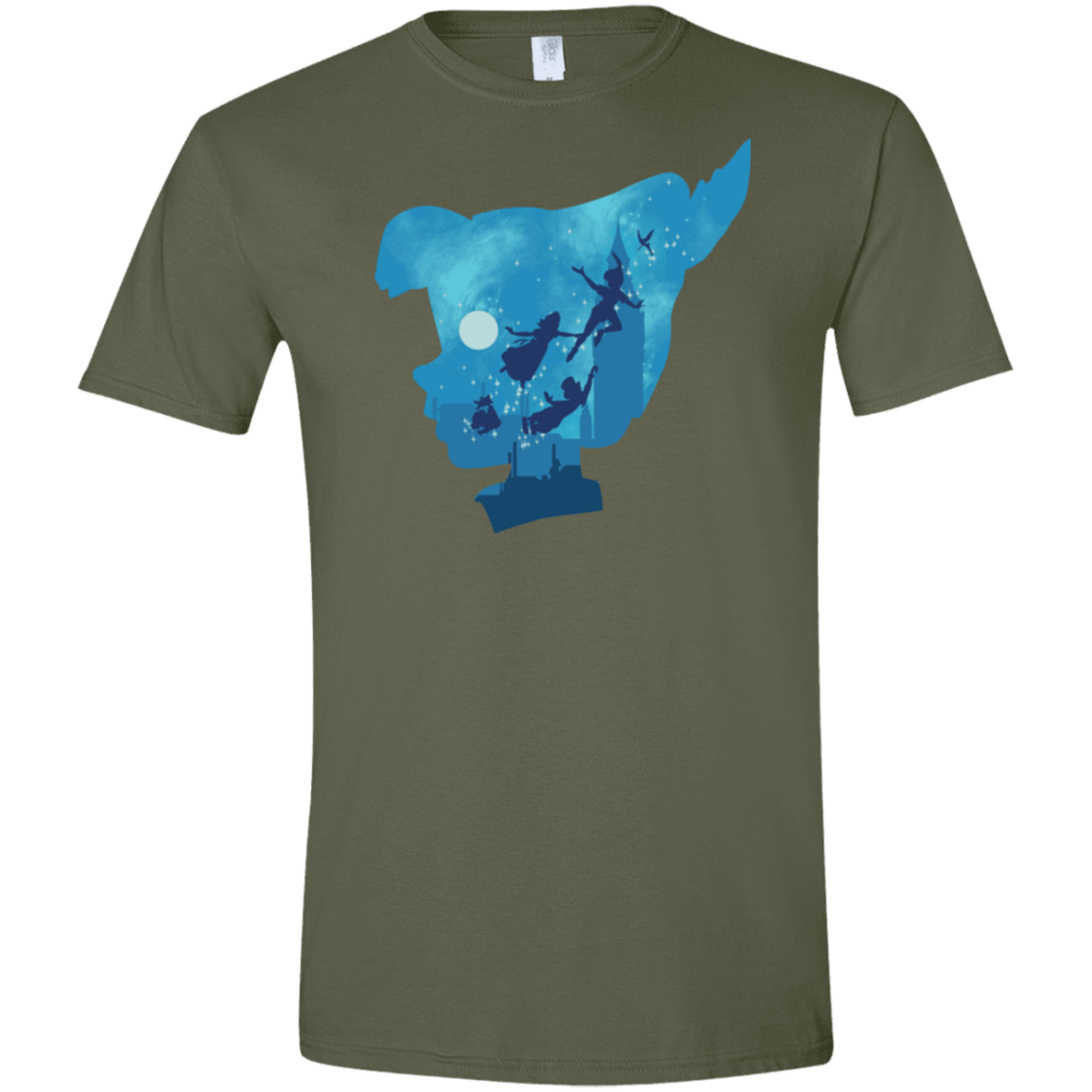 T-Shirts Military Green / S Peter Portrait Men's Semi-Fitted Softstyle