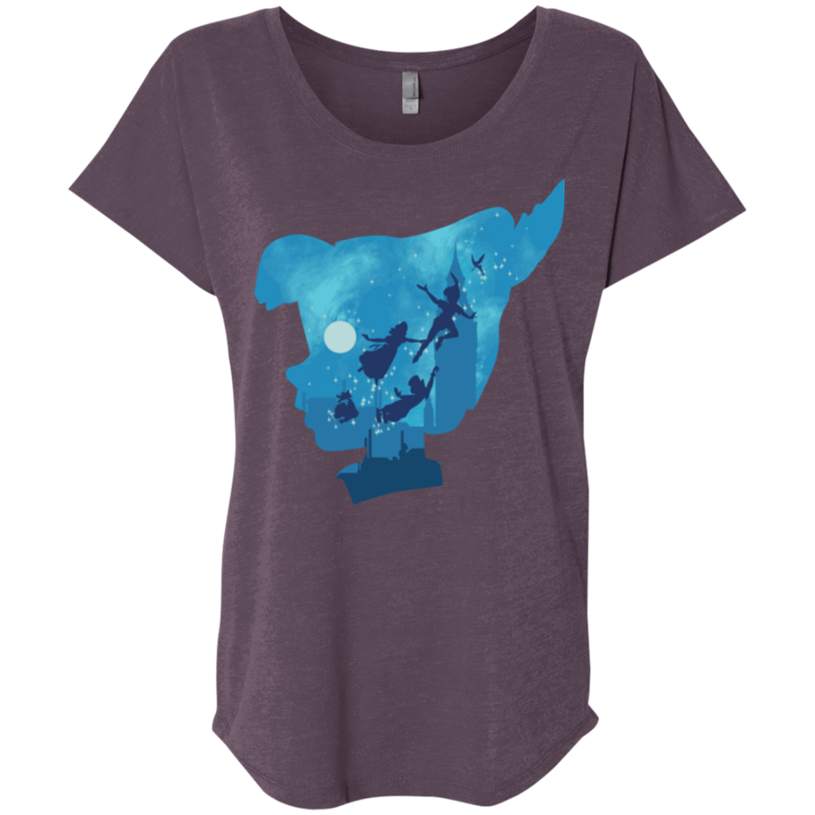 T-Shirts Vintage Purple / X-Small Peter Portrait Triblend Dolman Sleeve