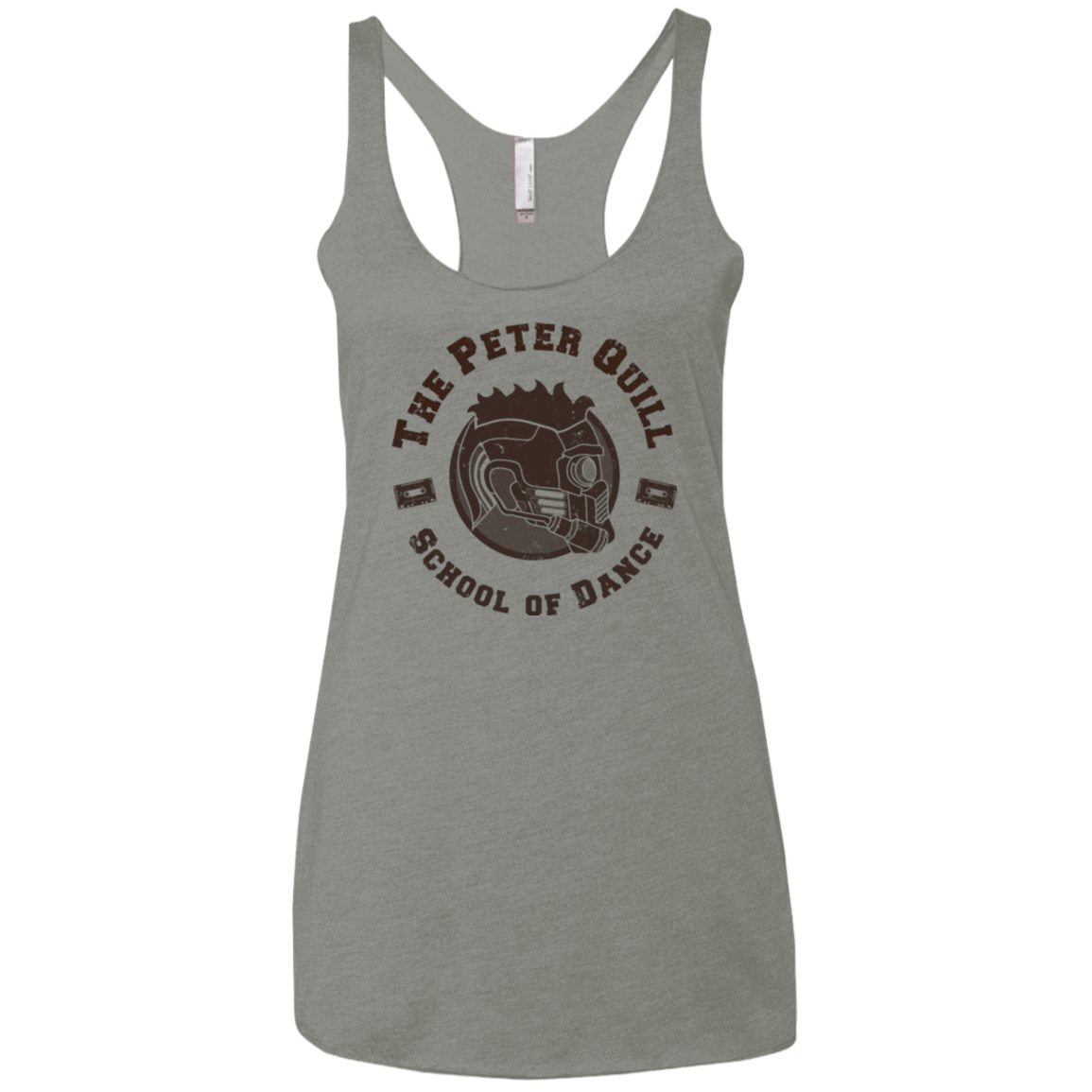 T-Shirts Venetian Grey / X-Small Peter Quill Women's Triblend Racerback Tank