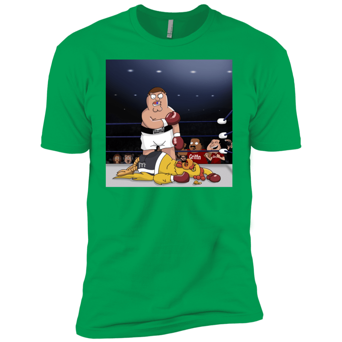 T-Shirts Kelly Green / YXS Peter vs Giant Chicken Boys Premium T-Shirt
