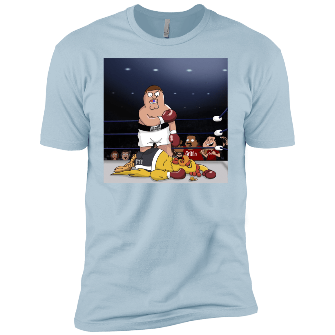 T-Shirts Light Blue / YXS Peter vs Giant Chicken Boys Premium T-Shirt