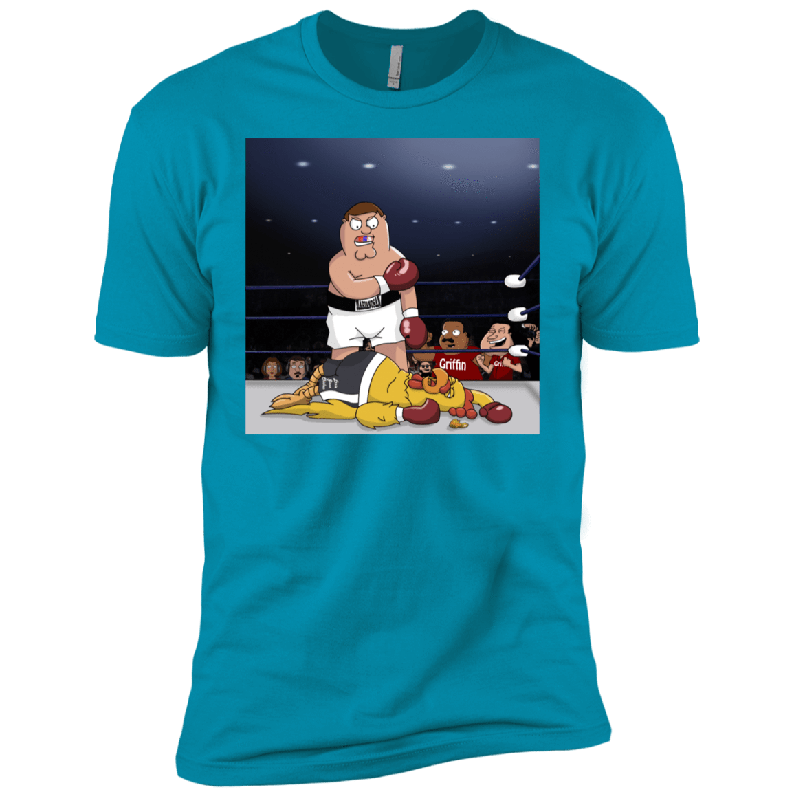 T-Shirts Turquoise / YXS Peter vs Giant Chicken Boys Premium T-Shirt