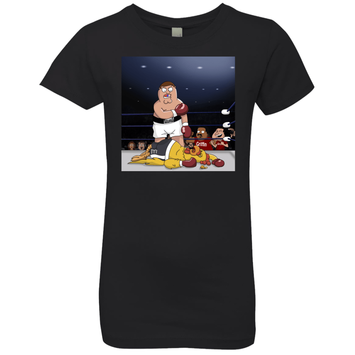 T-Shirts Black / YXS Peter vs Giant Chicken Girls Premium T-Shirt