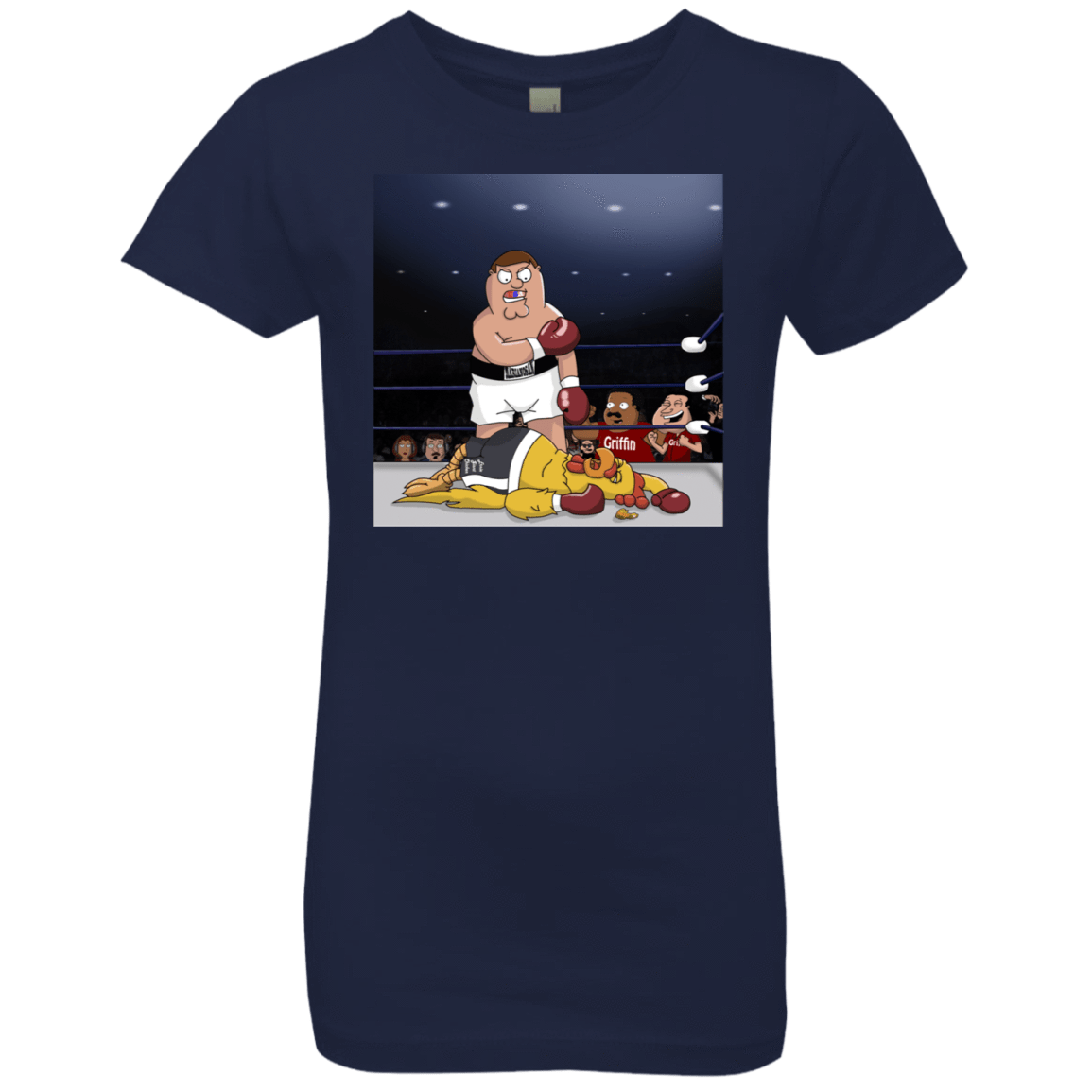 T-Shirts Midnight Navy / YXS Peter vs Giant Chicken Girls Premium T-Shirt