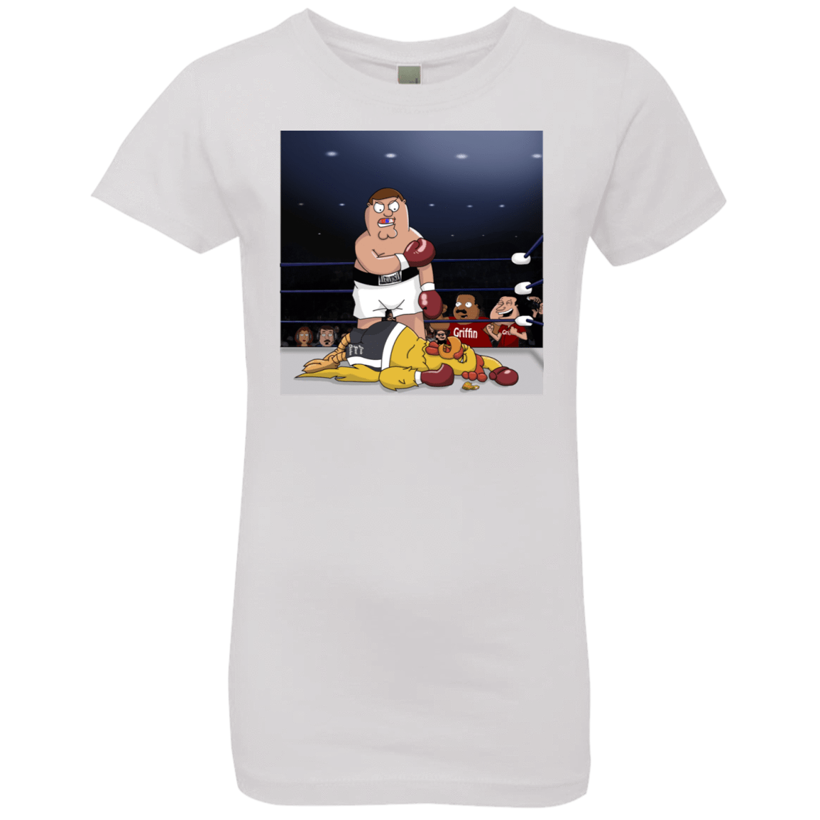 T-Shirts White / YXS Peter vs Giant Chicken Girls Premium T-Shirt