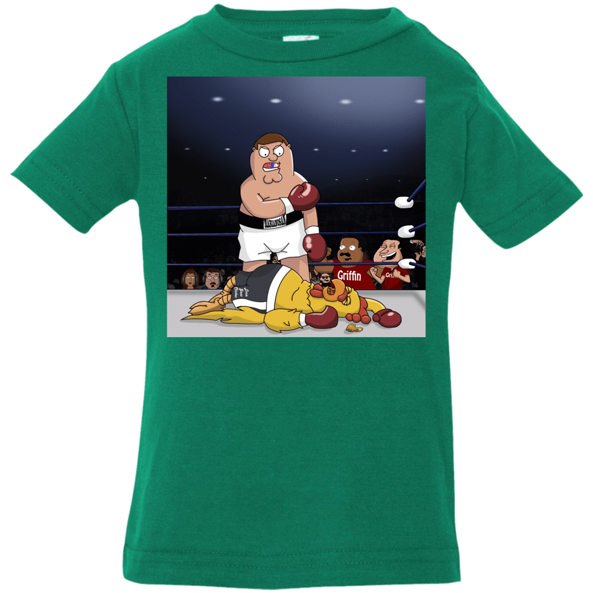 T-Shirts Kelly / 6 Months Peter vs Giant Chicken Infant Premium T-Shirt