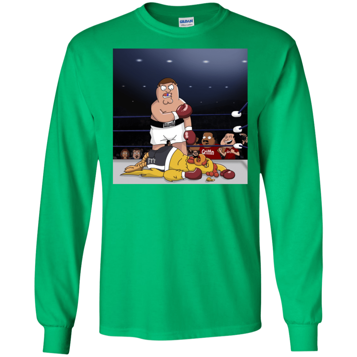 T-Shirts Irish Green / S Peter vs Giant Chicken Men's Long Sleeve T-Shirt