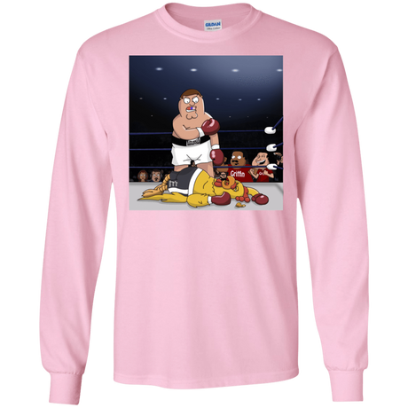 T-Shirts Light Pink / S Peter vs Giant Chicken Men's Long Sleeve T-Shirt
