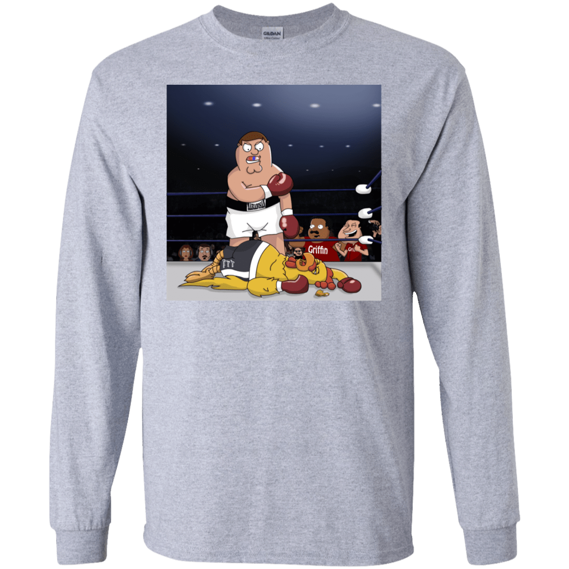 T-Shirts Sport Grey / S Peter vs Giant Chicken Men's Long Sleeve T-Shirt