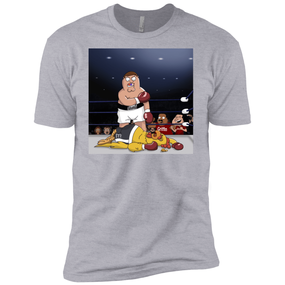 T-Shirts Heather Grey / X-Small Peter vs Giant Chicken Men's Premium T-Shirt
