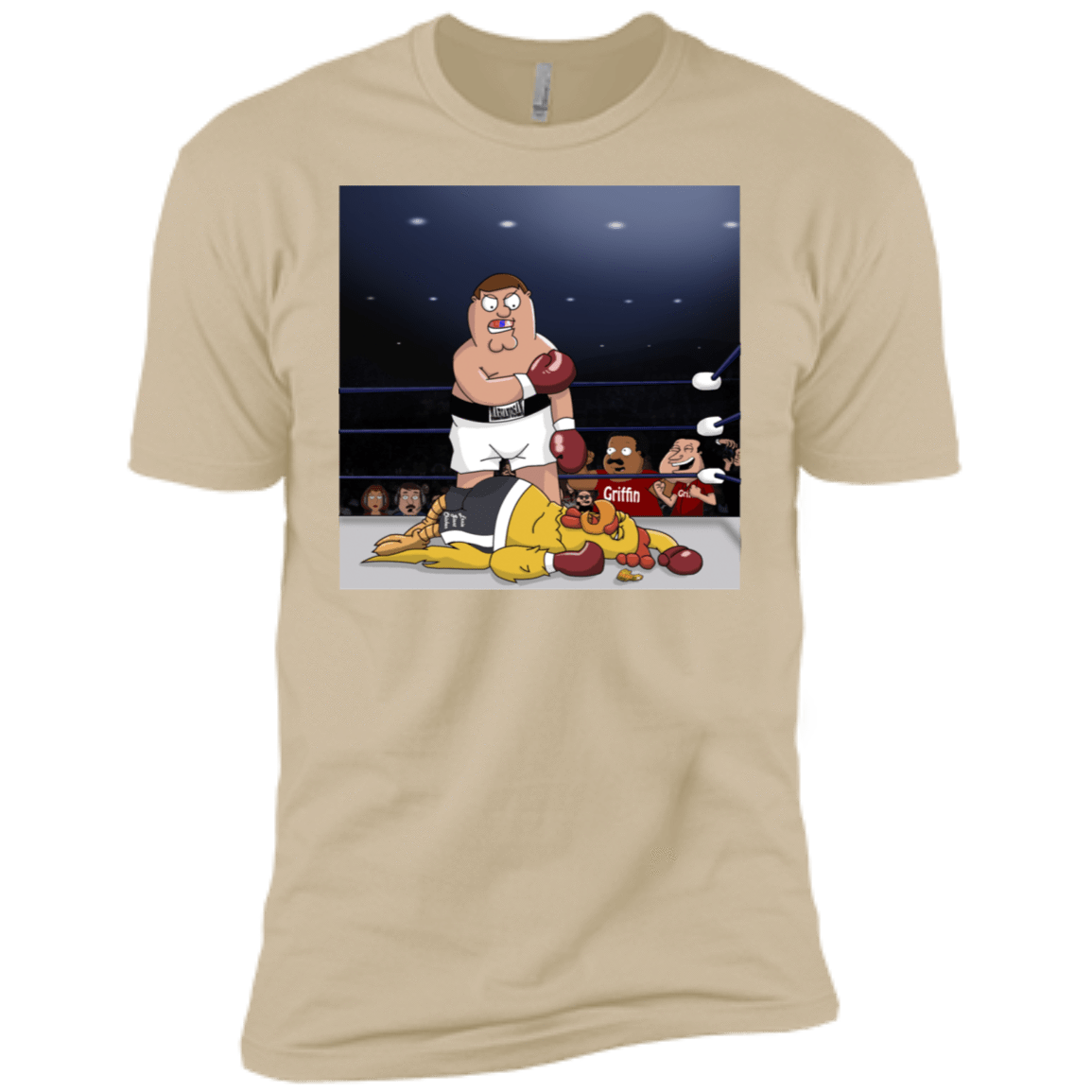 T-Shirts Sand / X-Small Peter vs Giant Chicken Men's Premium T-Shirt