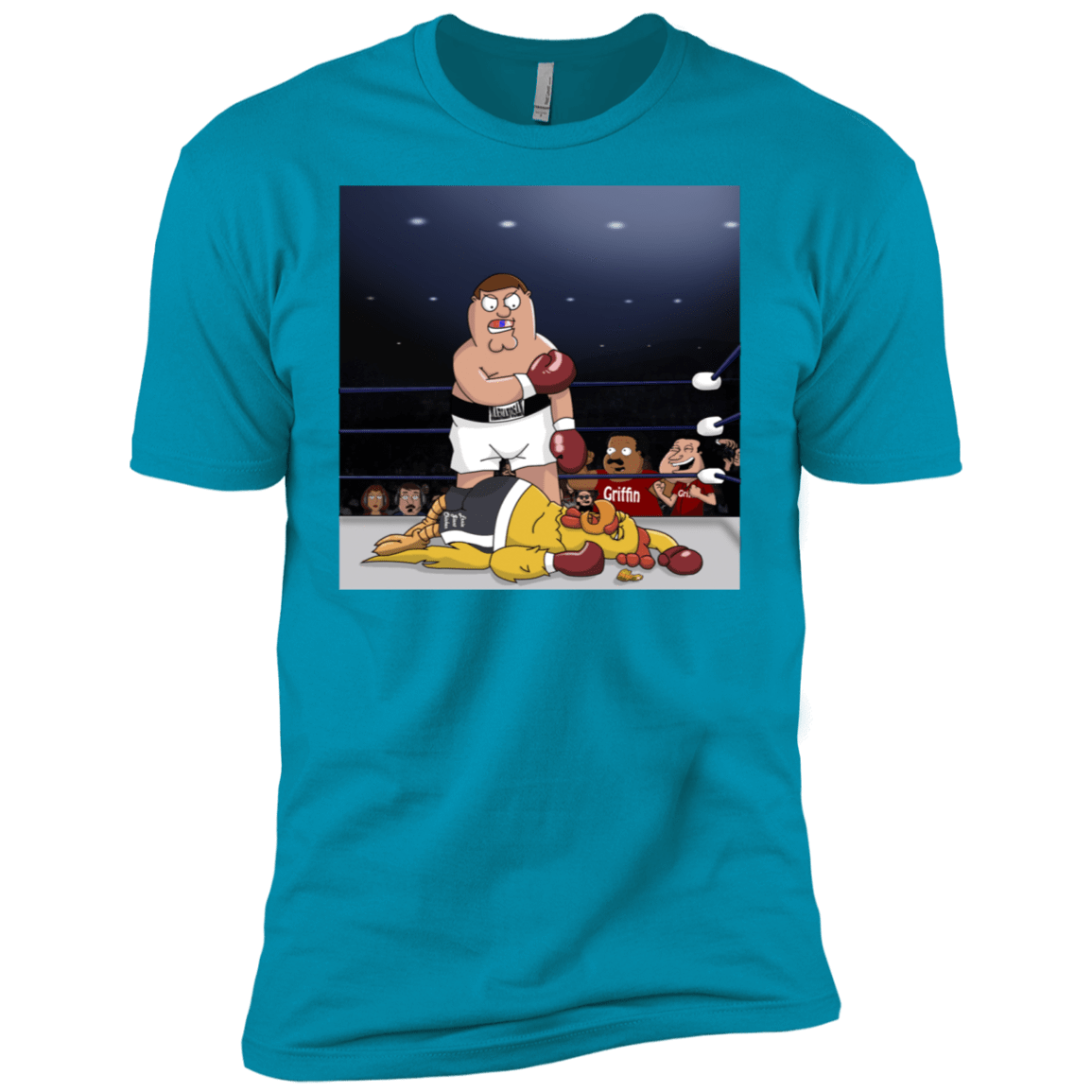 T-Shirts Turquoise / X-Small Peter vs Giant Chicken Men's Premium T-Shirt