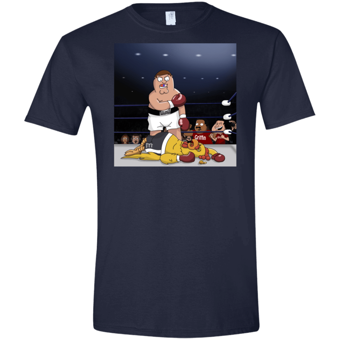 T-Shirts Navy / X-Small Peter vs Giant Chicken Men's Semi-Fitted Softstyle