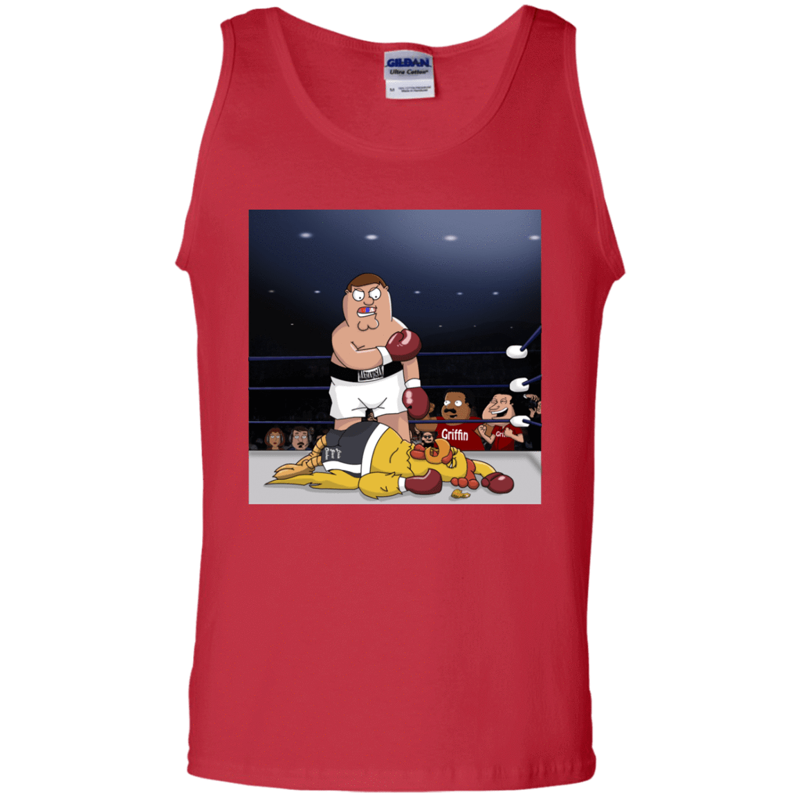 T-Shirts Red / S Peter vs Giant Chicken Men's Tank Top
