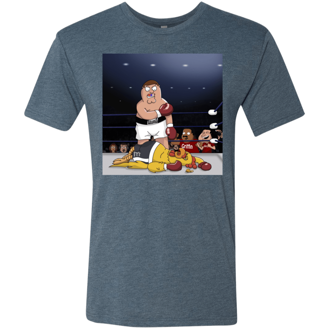 T-Shirts Indigo / S Peter vs Giant Chicken Men's Triblend T-Shirt