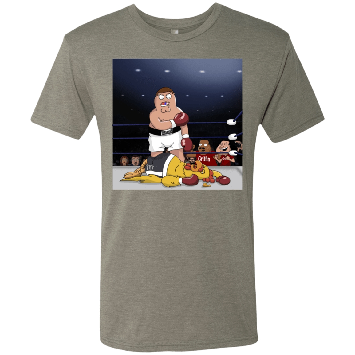 T-Shirts Venetian Grey / S Peter vs Giant Chicken Men's Triblend T-Shirt