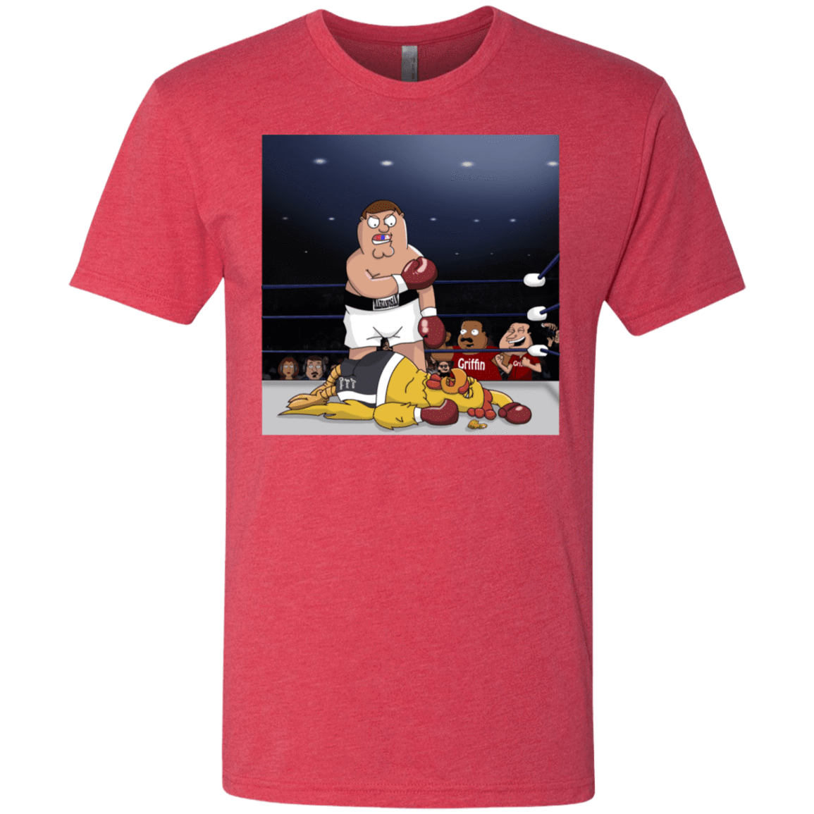 T-Shirts Vintage Red / S Peter vs Giant Chicken Men's Triblend T-Shirt