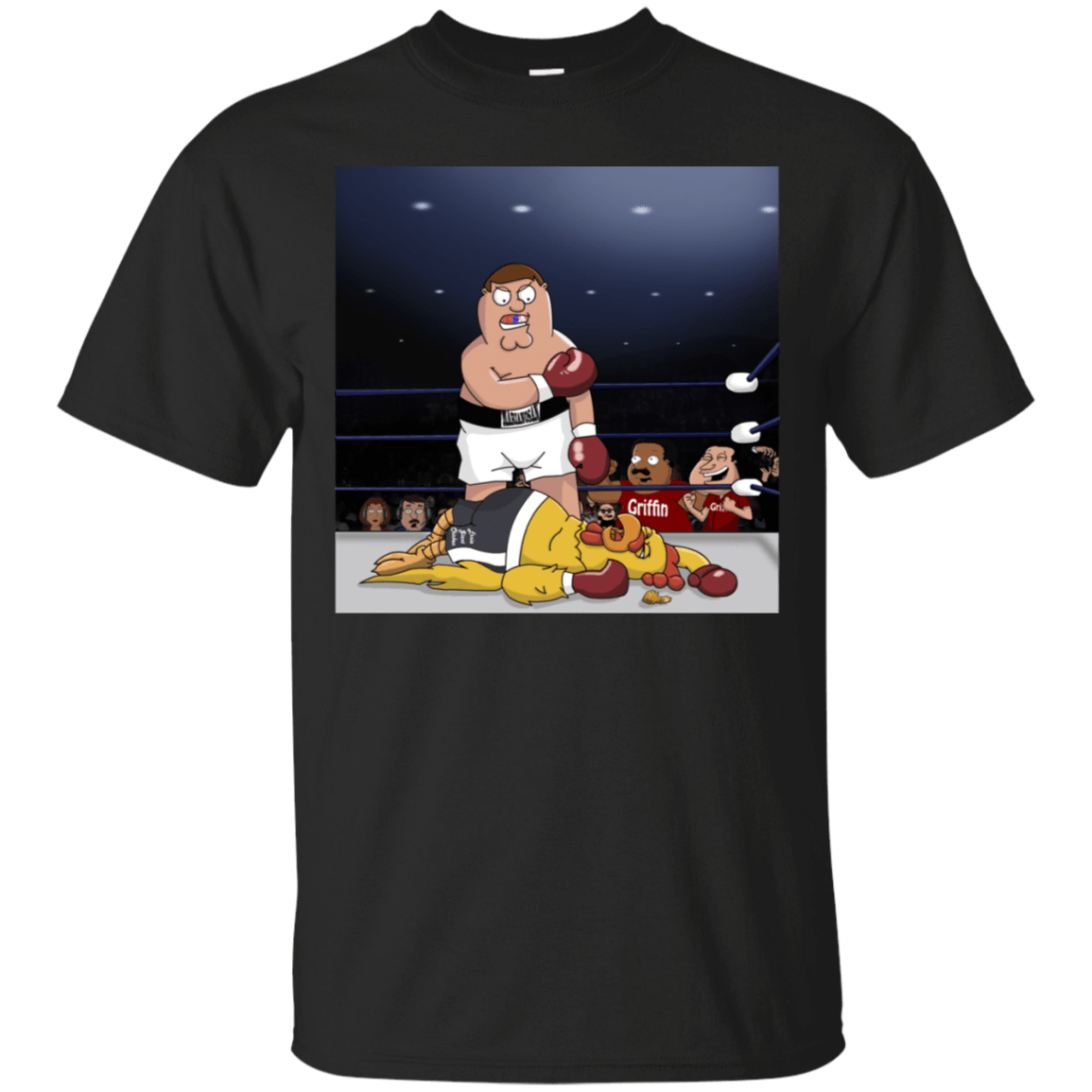 T-Shirts Black / S Peter vs Giant Chicken T-Shirt