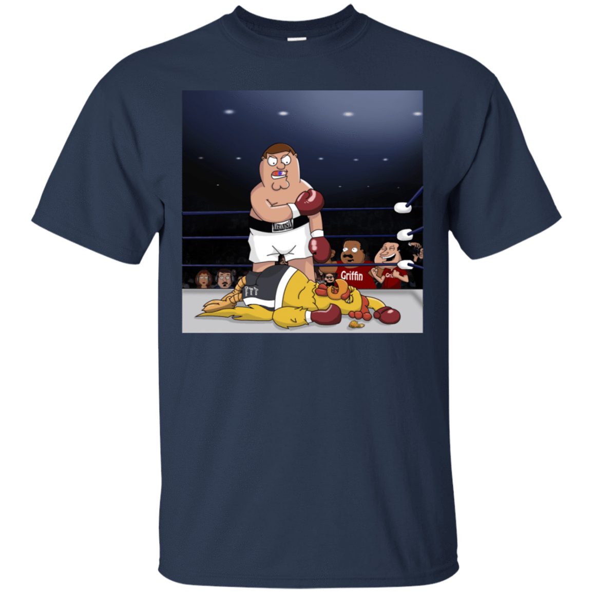 T-Shirts Navy / S Peter vs Giant Chicken T-Shirt