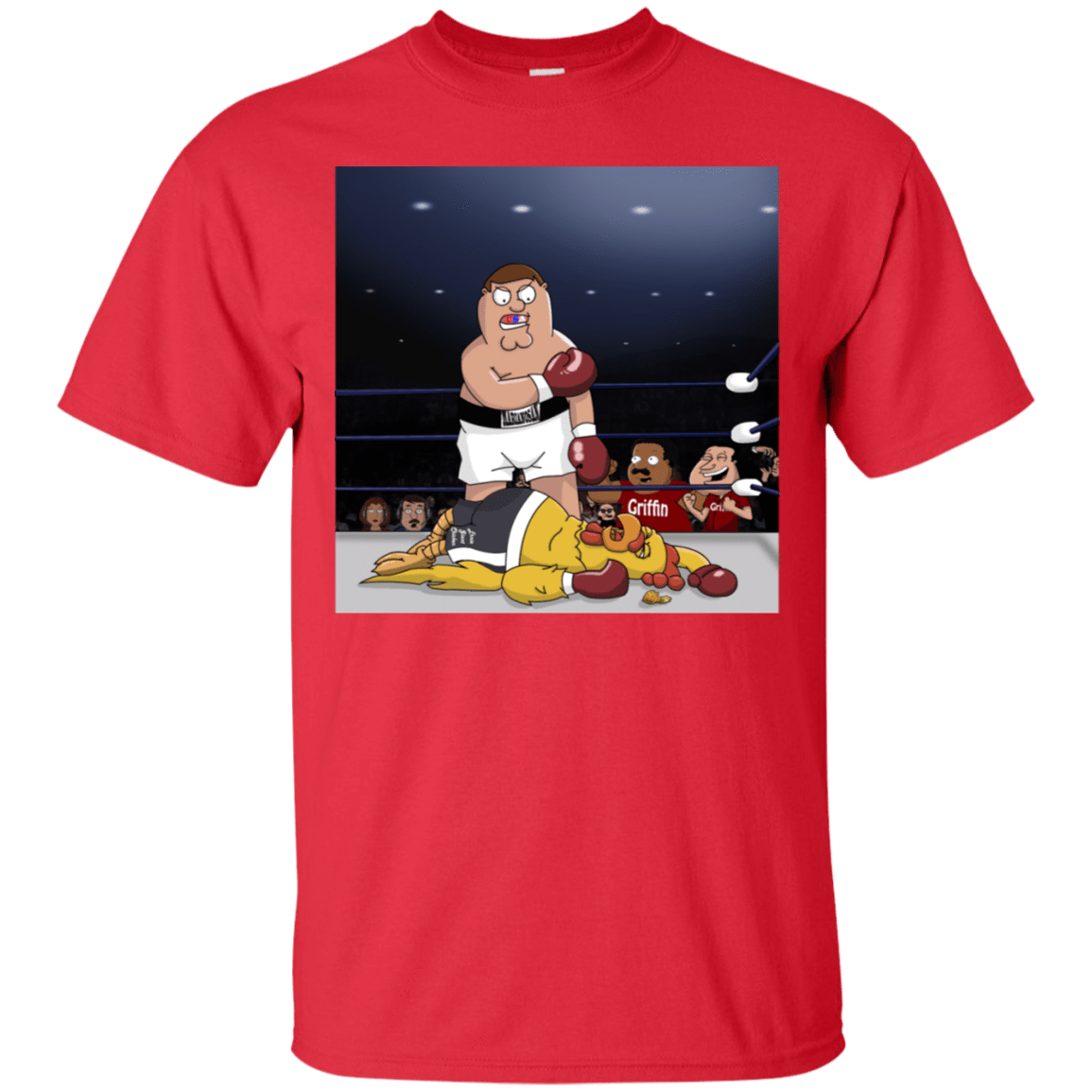 T-Shirts Red / S Peter vs Giant Chicken T-Shirt