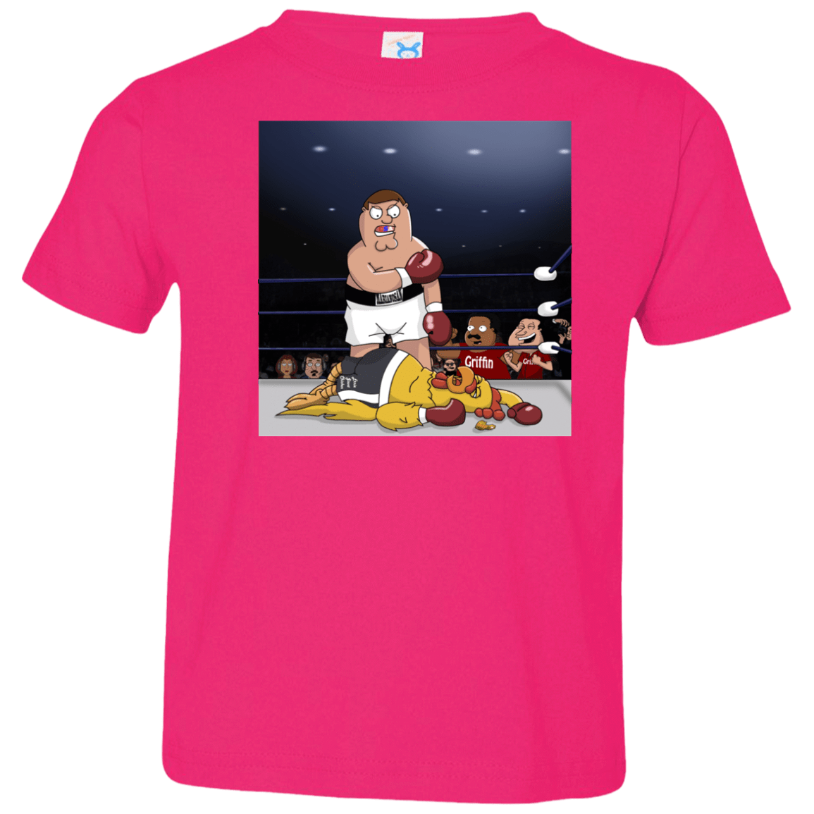 T-Shirts Hot Pink / 2T Peter vs Giant Chicken Toddler Premium T-Shirt