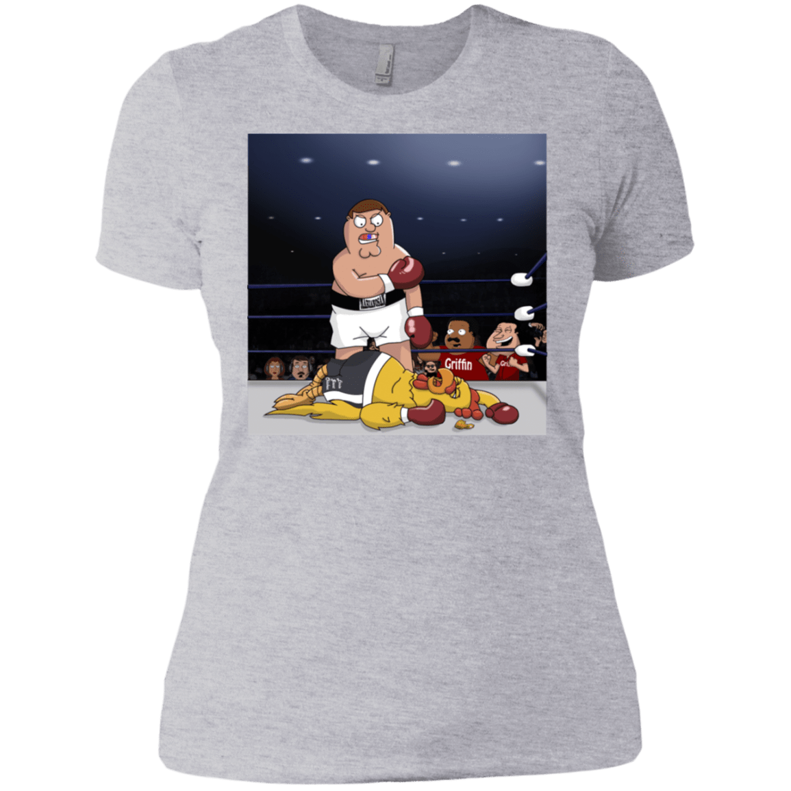 T-Shirts Heather Grey / X-Small Peter vs Giant Chicken Women's Premium T-Shirt