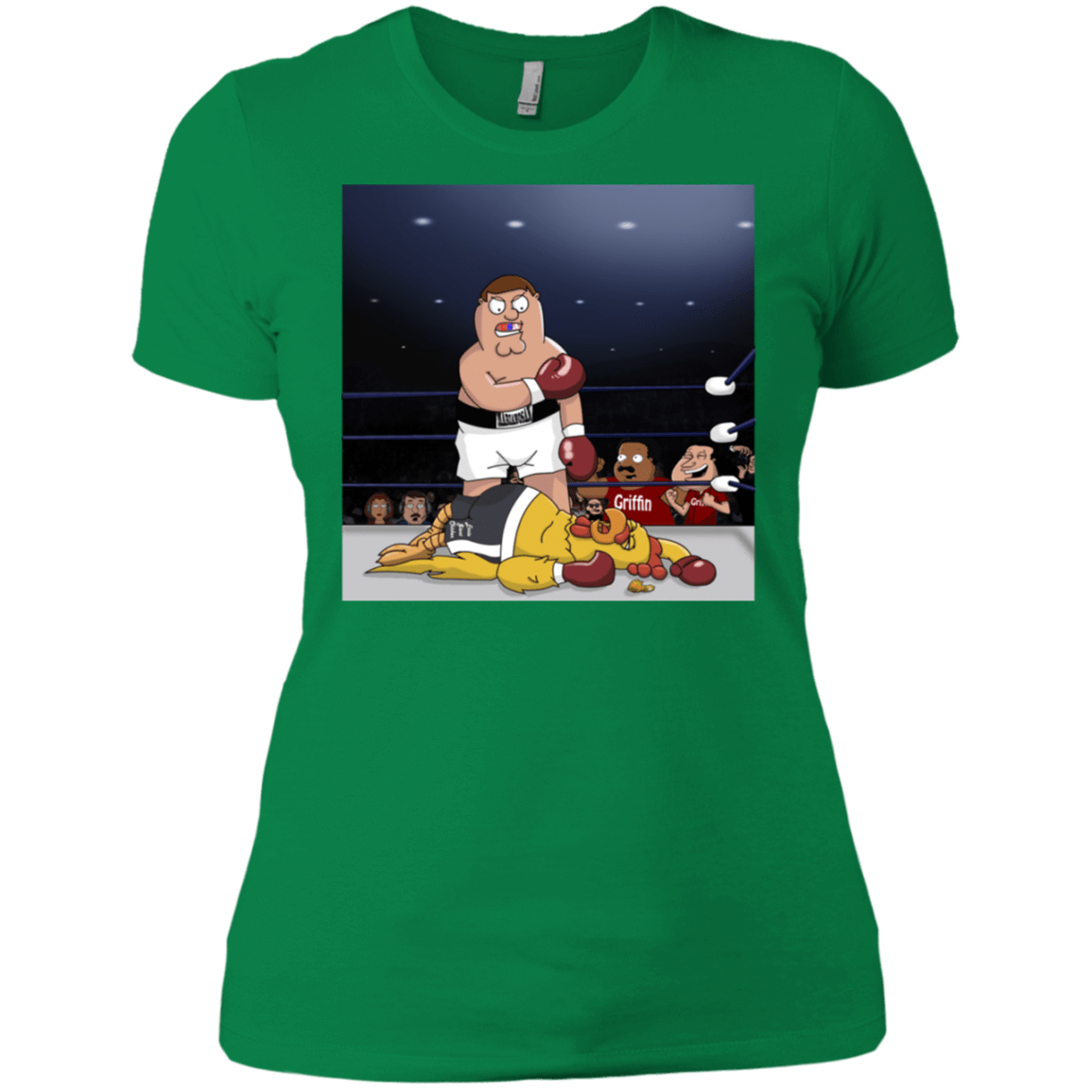 T-Shirts Kelly Green / X-Small Peter vs Giant Chicken Women's Premium T-Shirt