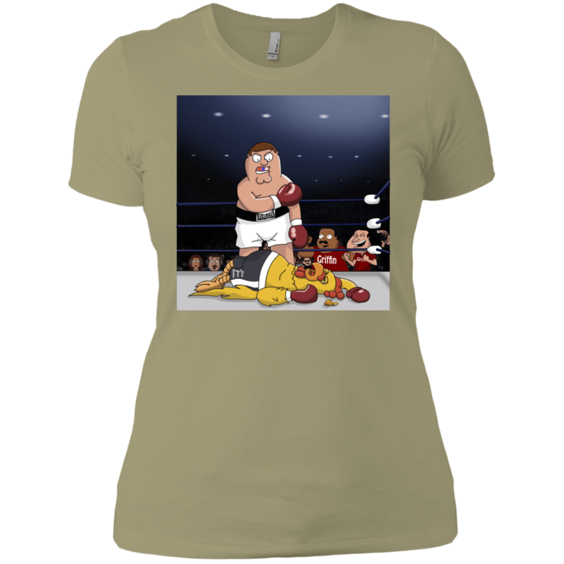 T-Shirts Light Olive / X-Small Peter vs Giant Chicken Women's Premium T-Shirt
