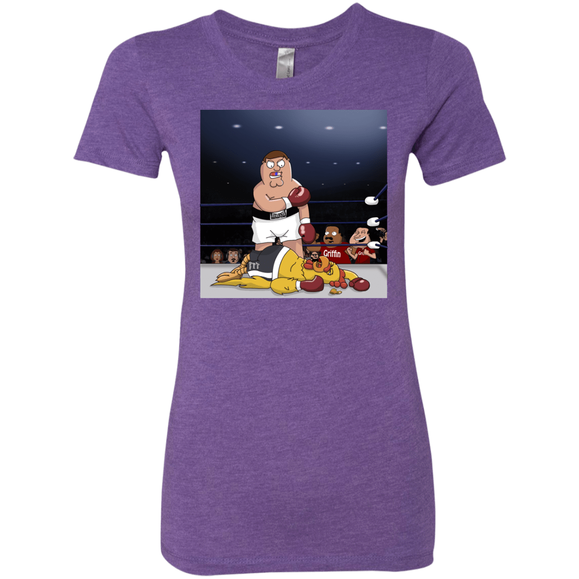 T-Shirts Purple Rush / S Peter vs Giant Chicken Women's Triblend T-Shirt