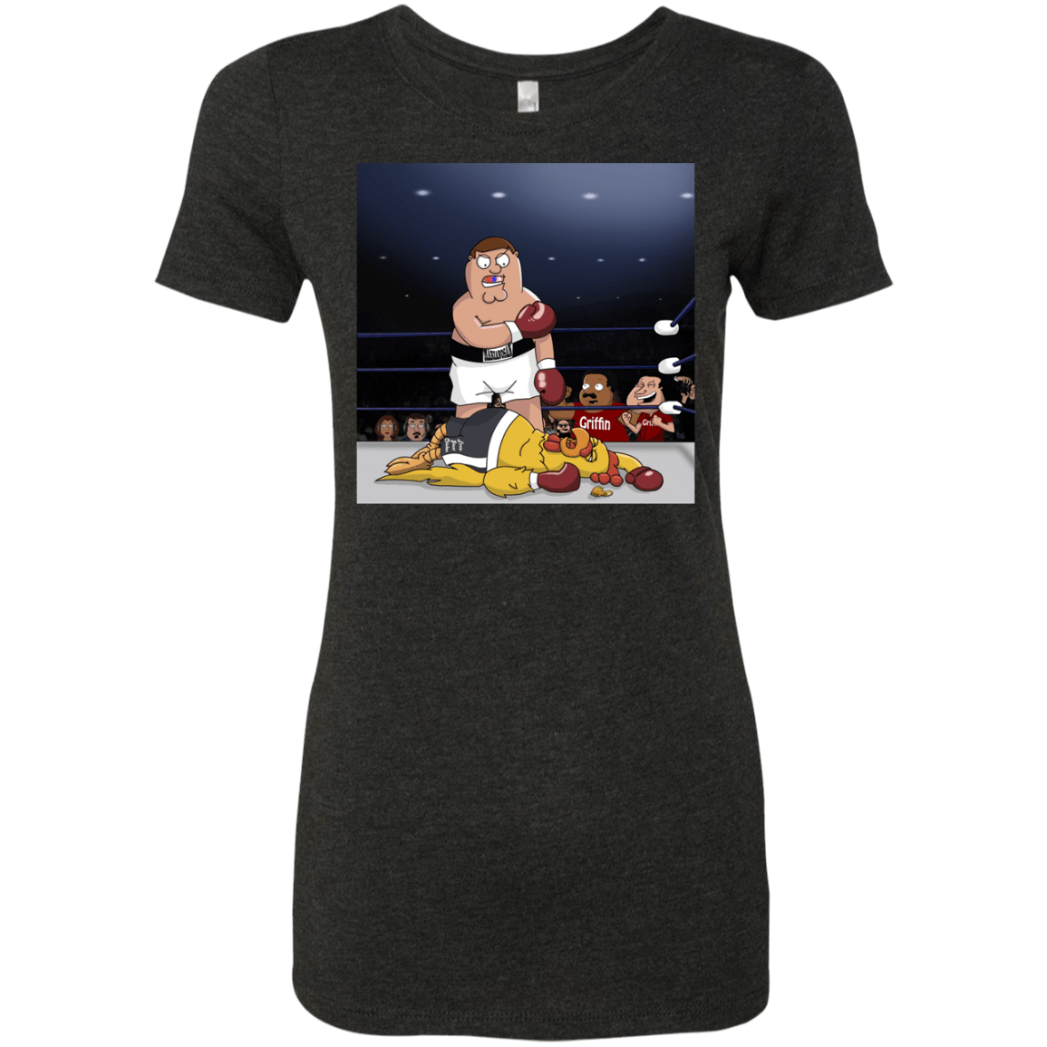 T-Shirts Vintage Black / S Peter vs Giant Chicken Women's Triblend T-Shirt