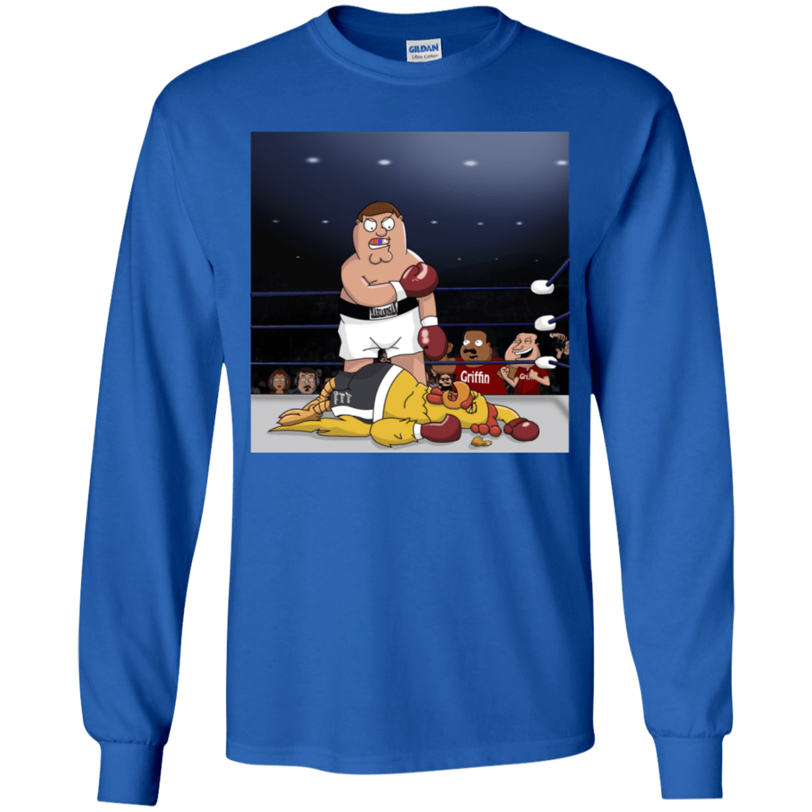 T-Shirts Royal / YS Peter vs Giant Chicken Youth Long Sleeve T-Shirt