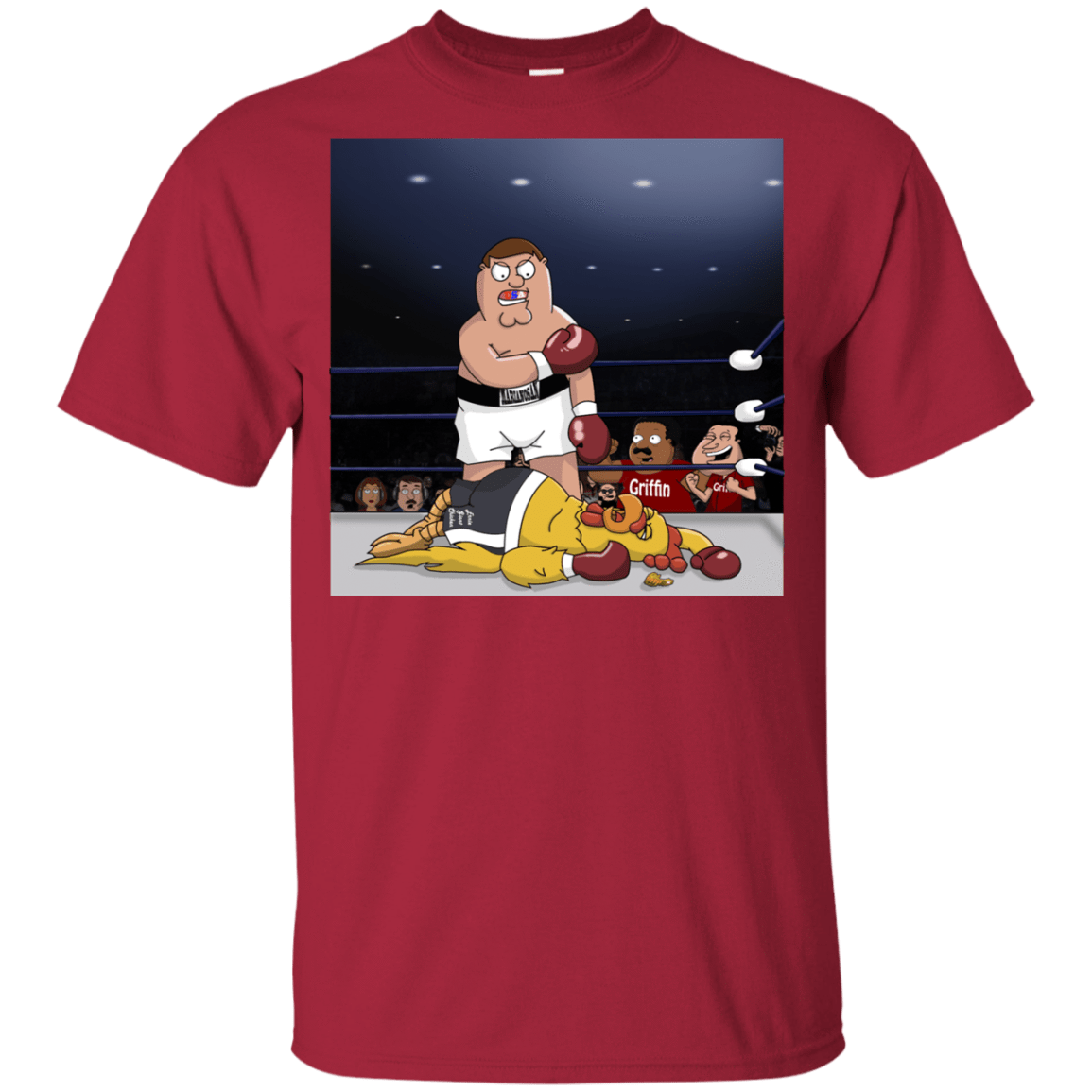 T-Shirts Cardinal / YXS Peter vs Giant Chicken Youth T-Shirt