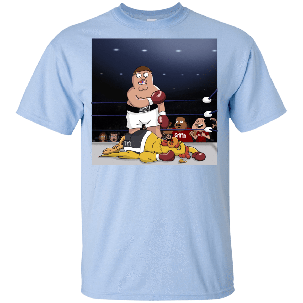 T-Shirts Light Blue / YXS Peter vs Giant Chicken Youth T-Shirt