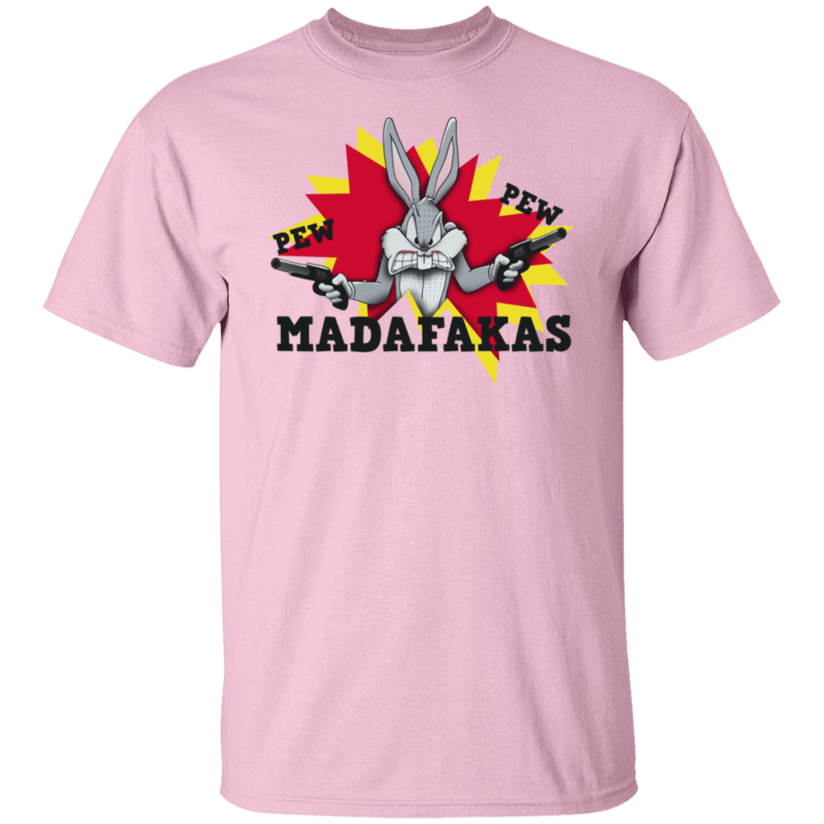 T-Shirts Light Pink / S Pew Pew MADAFAKAS T-Shirt