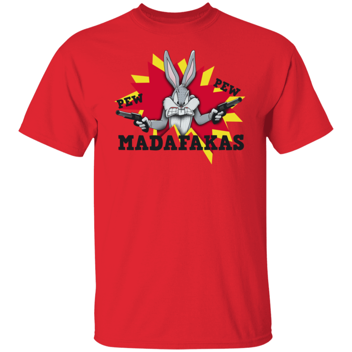 T-Shirts Red / S Pew Pew MADAFAKAS T-Shirt