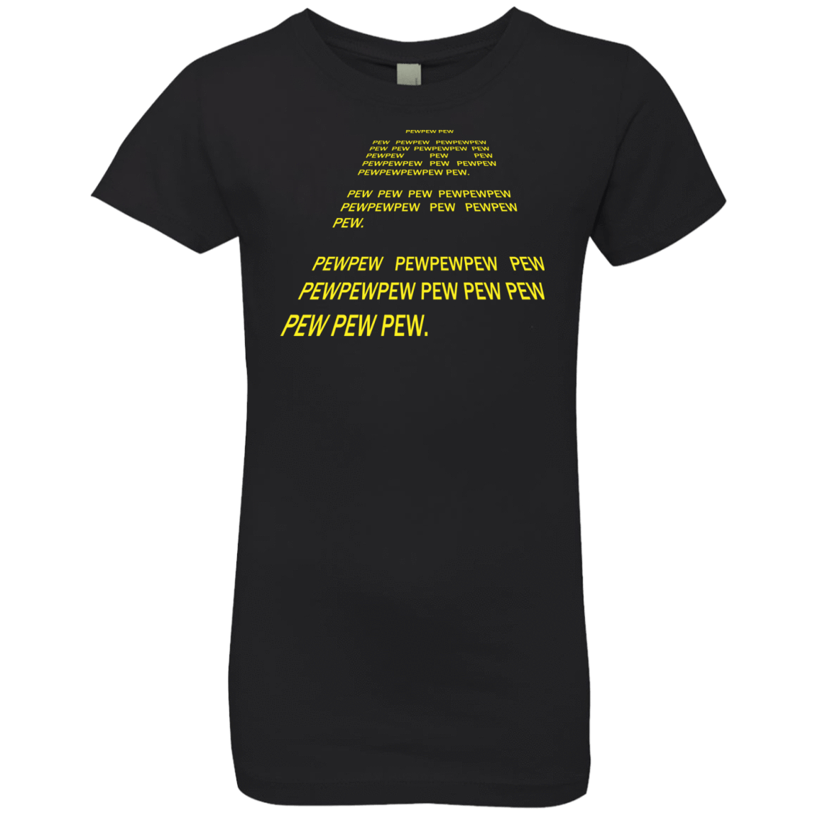 T-Shirts Black / YXS Pew Pew Pew Girls Premium T-Shirt